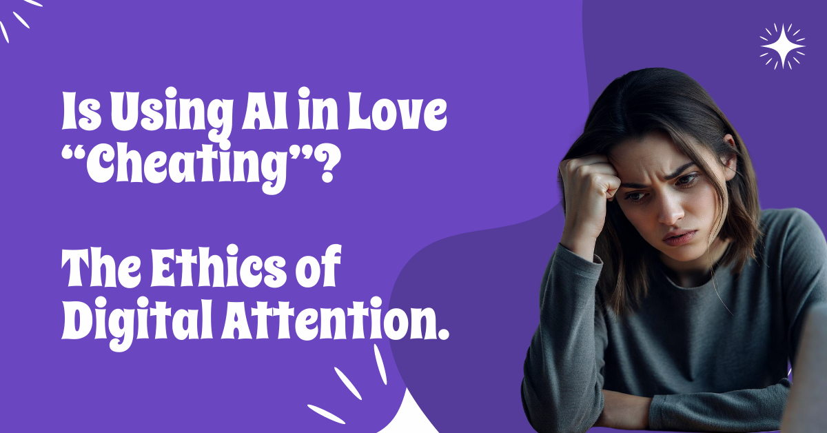 Illustration of the connection between artificial intelligence and human emotions in relationships