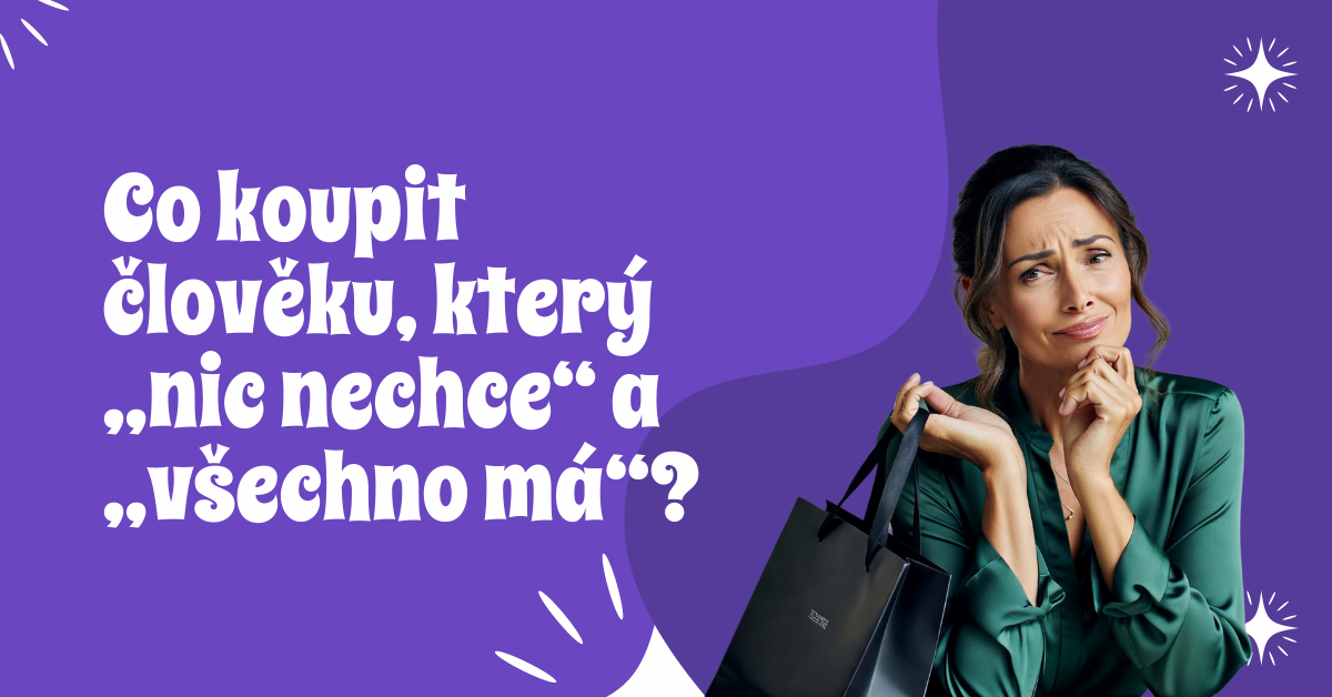 Zamyšlený člověk hledá inspiraci na dárek pro někoho, kdo nic nechce