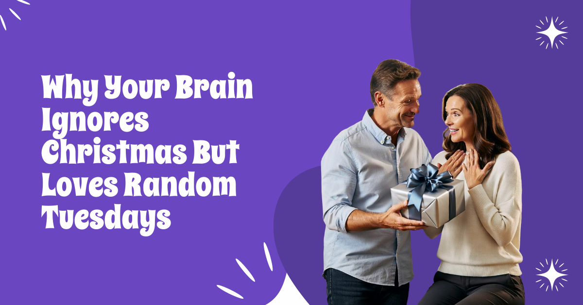 Illustration of the brain and dopamine pathways - why unexpected gifts bring greater joy