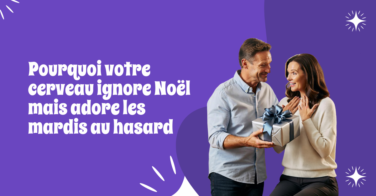 Illustration du cerveau et des voies dopaminergiques - pourquoi les cadeaux inattendus procurent plus de joie