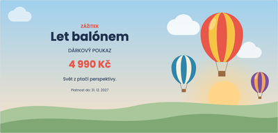 Darujte společný zážitek jako romantický poukaz – Let balónem