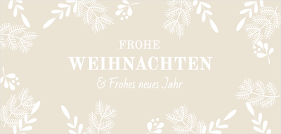 Gutscheinvorlage – Weihnachten & Winter (weihnachten, neujahr, elegant)