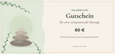 Erstellen Sie Ihren eigenen Weihnachtsgutschein – Massage oder Wellness