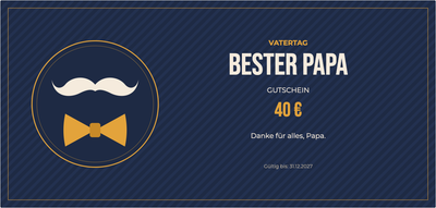 Gutscheinvorlage – Feiertage (vatertag, papa, vater)