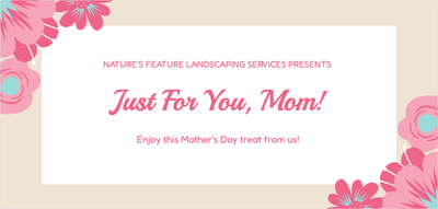 Gift voucher template – Holidays (mothers, day, mom, flowers)