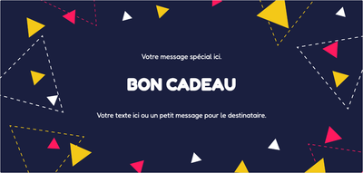Modèle de bon cadeau – Célébrations (confettis, fête, célébration)