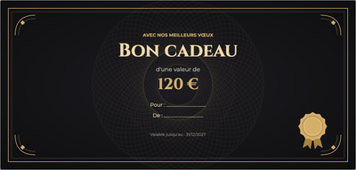 Modèle de bon cadeau – Universel (élégant, universel, or, noir)