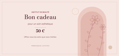 Modèle de bon cadeau – Bien-être & beauté (beauté, institut, soin, cosmétique)