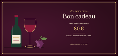 Créez votre propre bon cadeau d’anniversaire – Dégustation de vins