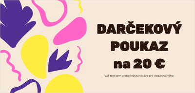 Ukážka šablóny darčekového poukazu