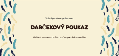 Ukážka šablóny darčekového poukazu